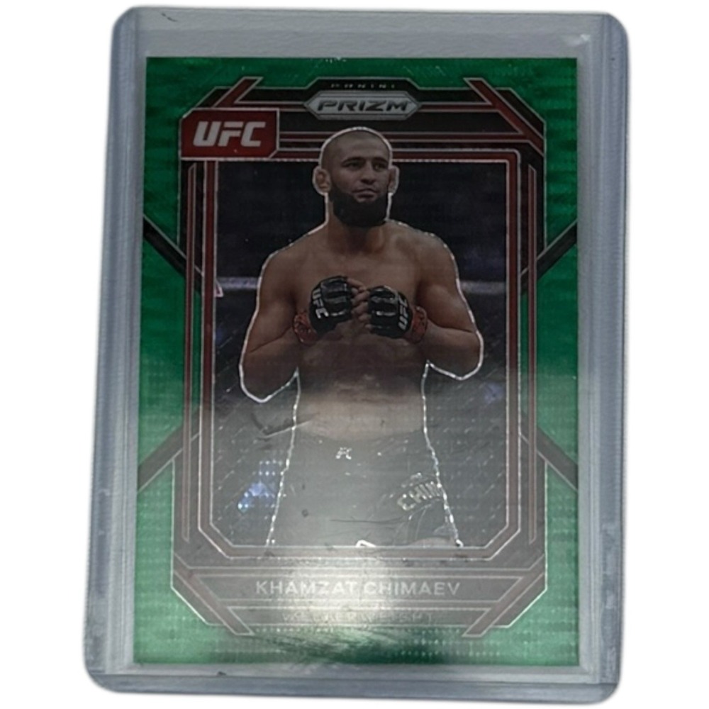2023 Panini Prizm UFC Khamzat Chimaev Green Wave Prizm #25/25 No.150